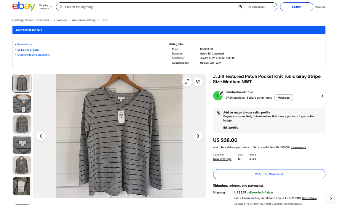 Trovio — Listed on eBay